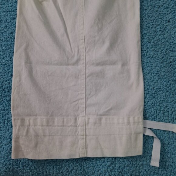 Westbound Womens Cargo Crop Capris Pants Size 10 Stretch Summer Pool Golf - Picture 9 of 13